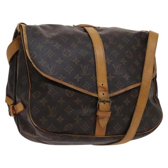 LOUIS VUITTON Monogram Saumur 35 Shoulder Bag M42254 - Picture 1 of 16